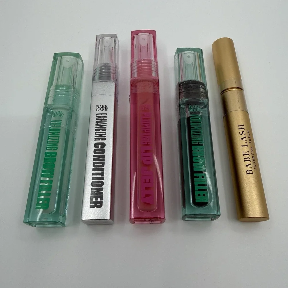 Babe Original Set Lash Brow Filler Plumping Lip Jelly All New And Sealed Bottles